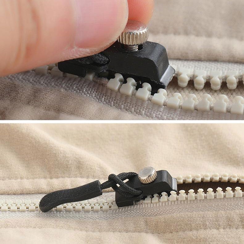 Universal zipper repairer uses on clothing bags and luggage