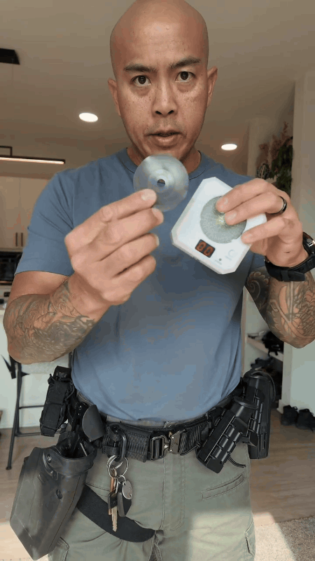 Rechargeable laser dry fire counting target