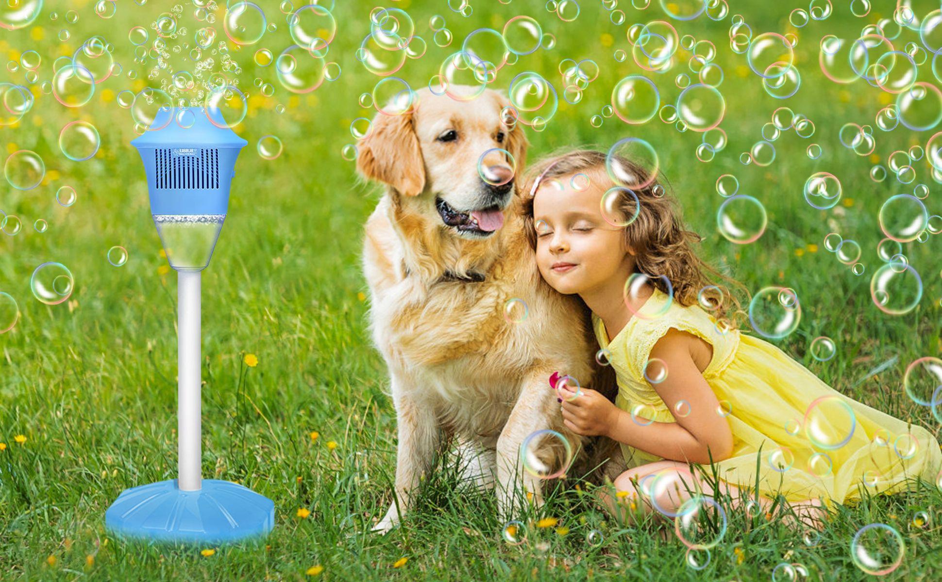 Automatic Handheld Bubble Machine for Kids, Bubble Maker Spring Summer Toys with Lights, Outdoor Rechargeable Blower for Children Automatic Handheld Bubble Machine for Kids, Bubble Maker Spring Summer Toys with Lights, Outdoor Rechargeable Blower for Children