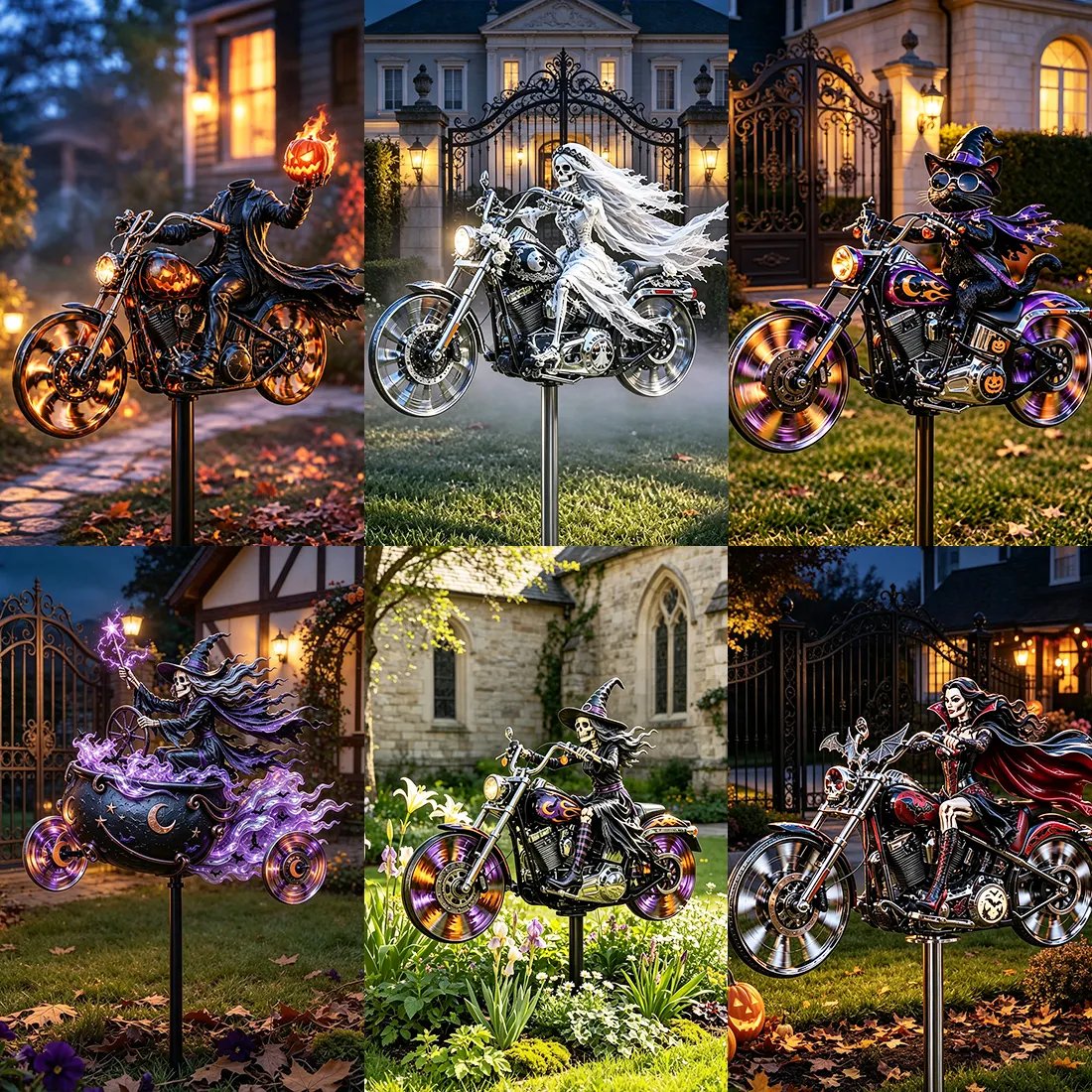 6 Spooky Motorcycle Windmill Styles