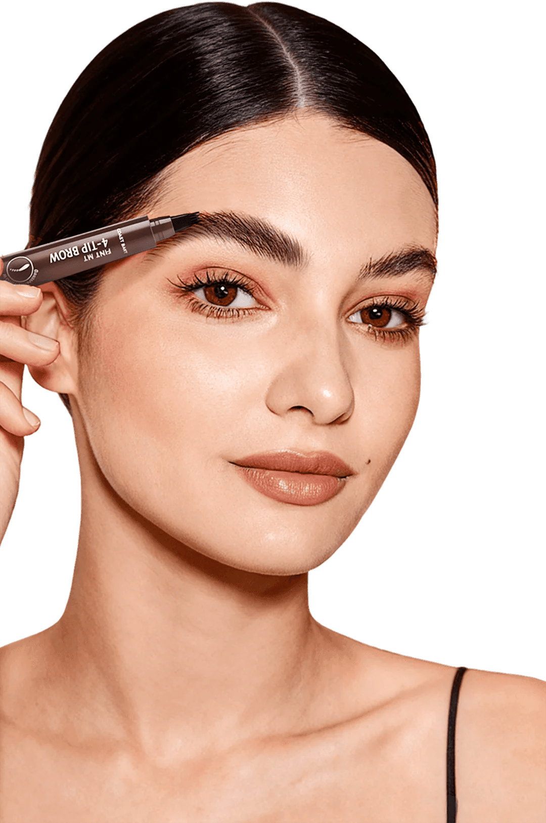 Four-tip eyebrow pencil