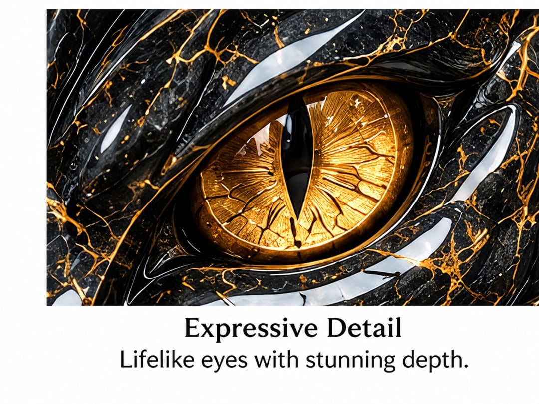 Golden eye detail