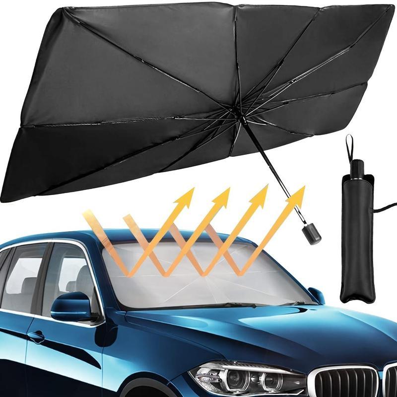Foldable Anti-UV Windshield Sunshade, Multipurpose Car Front Window Heat Protective Umbrella for Sedan SUVs, Automotive Exterior Accessories for Men & Women, Car Stuff, Vehicle 2 Foldable Anti-UV Windshield Sunshade, Multipurpose Car Front Window Heat Protective Umbrella for Sedan SUVs, Automotive Exterior Accessories for Men & Women, Car Stuff, Vehicle 2
