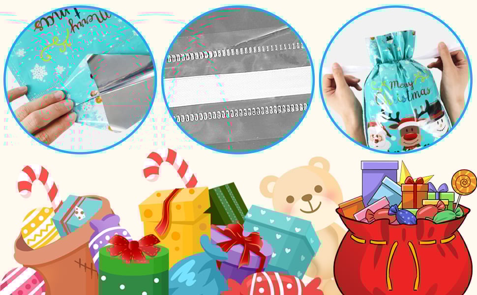 Xmas wrapping bags