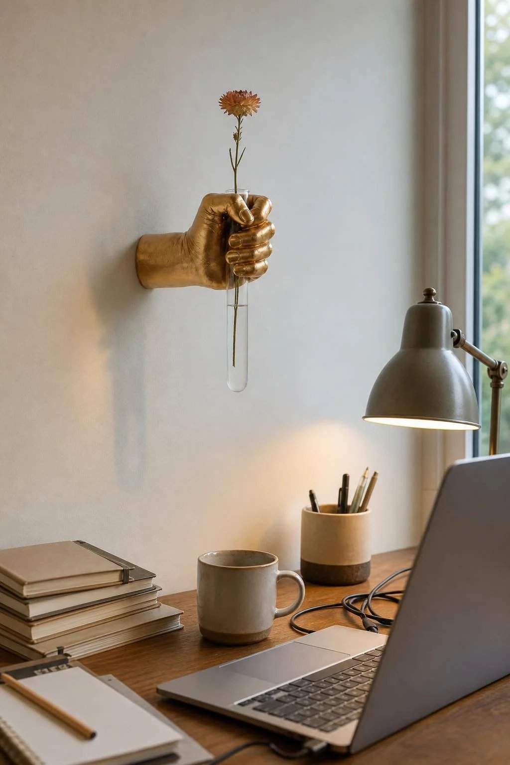 Hand Vase Home Office Decor