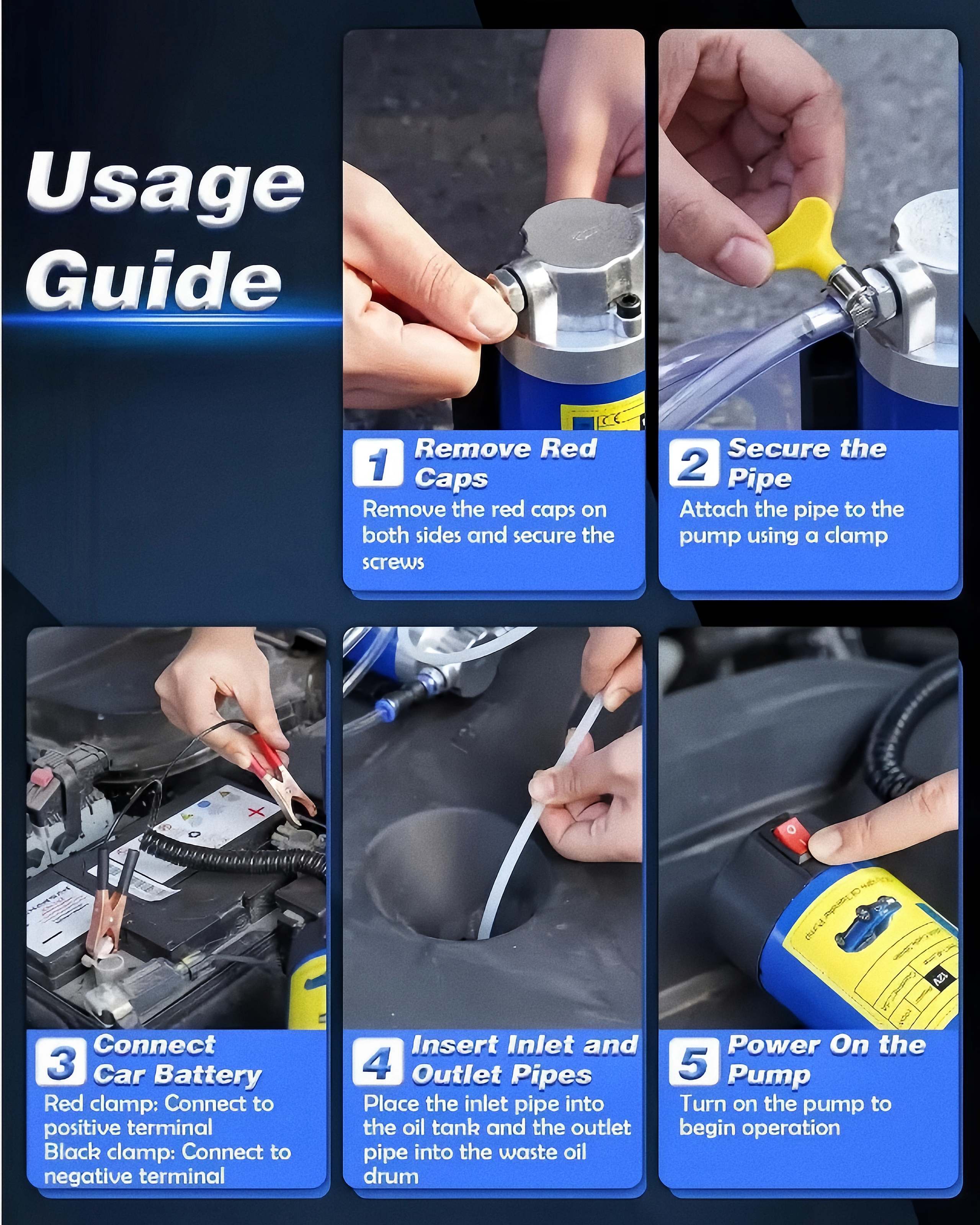 Five-step oil extractor pump setup guide