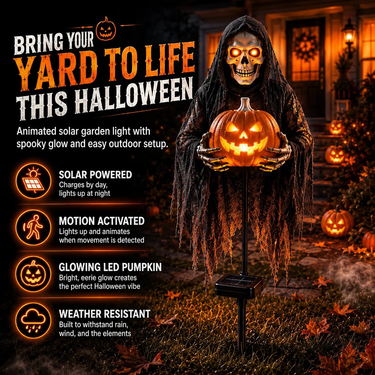 Glowing Soul Collector Halloween decoration