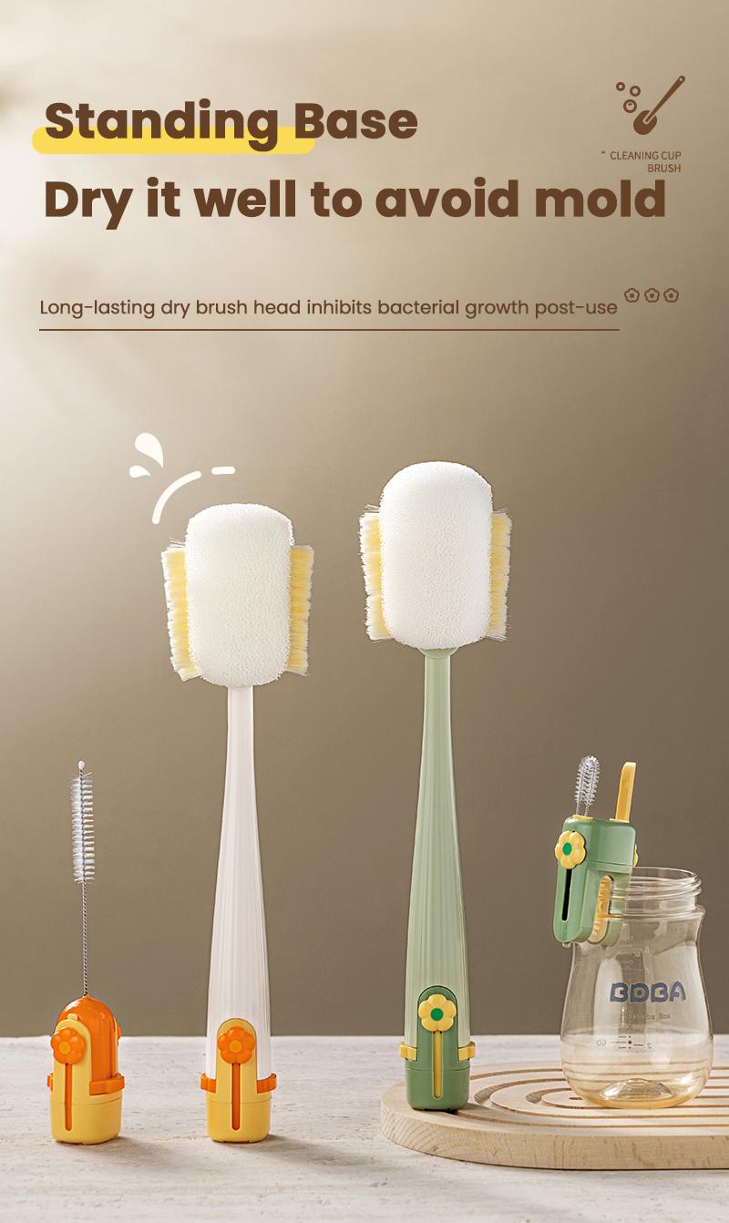5-in-1 Bottle Cleaning Brush (Multifunctional) – For Cup Lid Cleaning & Home Kitchen Tasks
