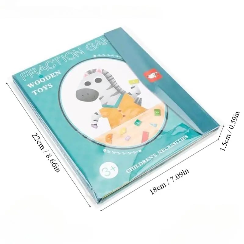 Product Introduction of Magnetic Fraction Demonstration Book, 1 Set Math Teaching Aid, Learning Toy for Gift, Mathematical Knowledge Training Toys, Interactive Game Props, Educational Material Toys 1