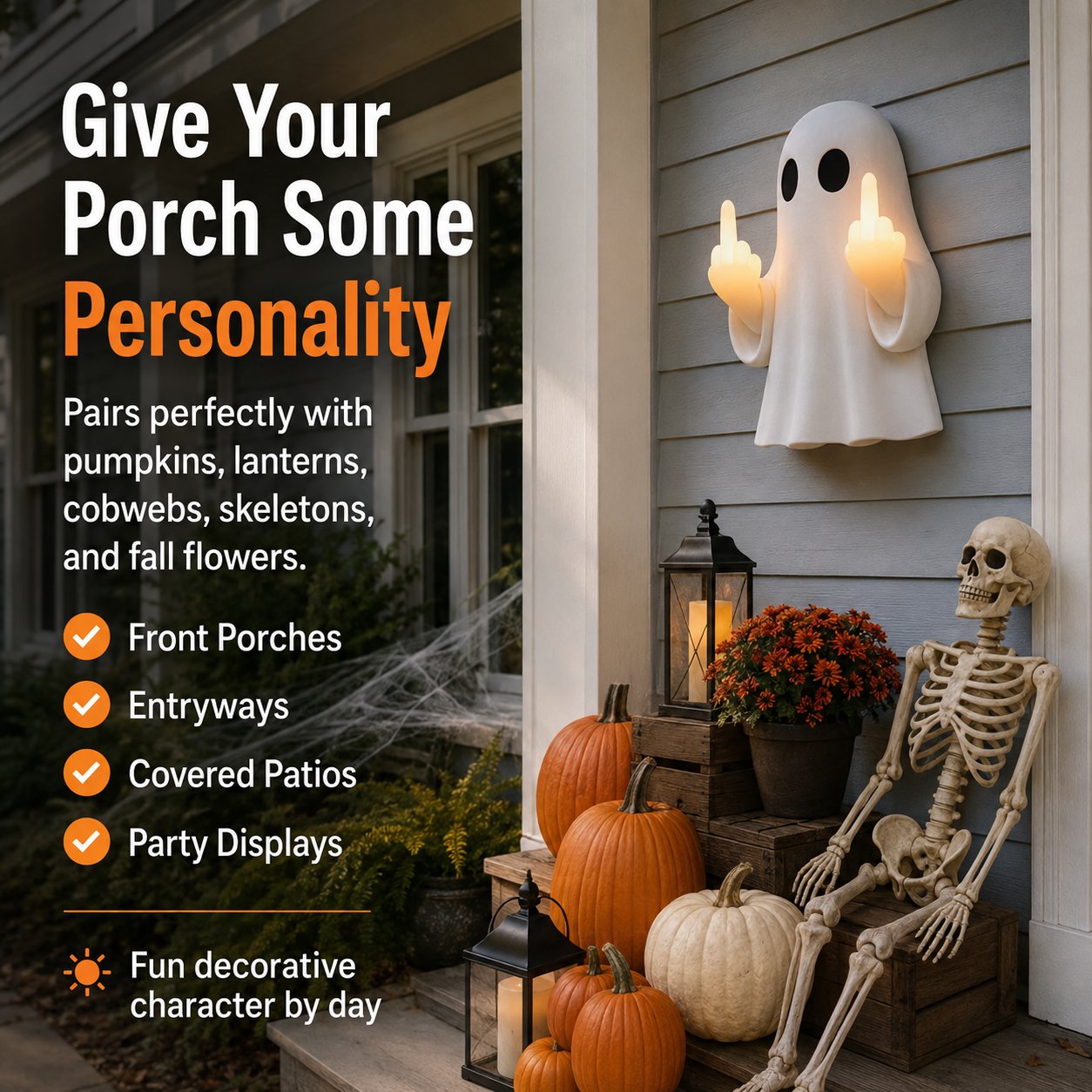 Light-Up Middle Finger Ghost product details