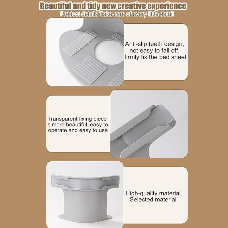 Product Introduction of Bed Sheet Grippers, 4 Counts/set Non-slip Sheet Holders, Durable Bedding Accessories for Fitted Sheets, Mattress Pads, and Waterproof Covers 6 Product Introduction of Bed Sheet Grippers, 4 Counts/set Non-slip Sheet Holders, Durable Bedding Accessories for Fitted Sheets, Mattress Pads, and Waterproof Covers 6