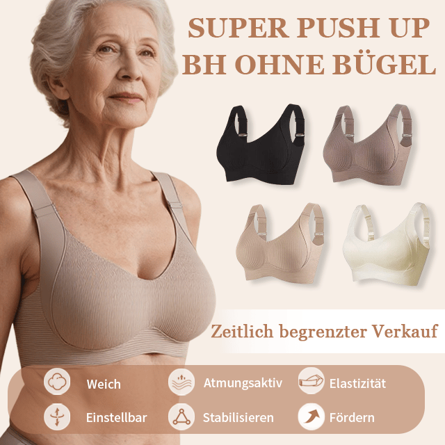 🎁1 kaufen, 3 Packungen erhalten 🔥Super festigender BH | Bügelloser Push-Up-BH👍Schluss mit hängenden Brüsten