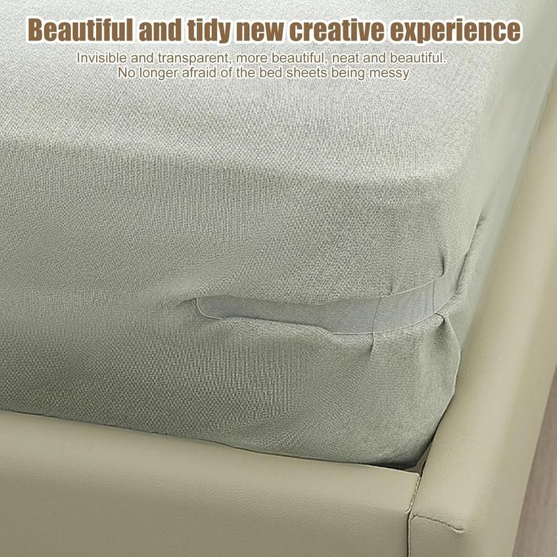 Product Introduction of Bed Sheet Grippers, 4 Counts/set Non-slip Sheet Holders, Durable Bedding Accessories for Fitted Sheets, Mattress Pads, and Waterproof Covers 4 Product Introduction of Bed Sheet Grippers, 4 Counts/set Non-slip Sheet Holders, Durable Bedding Accessories for Fitted Sheets, Mattress Pads, and Waterproof Covers 4