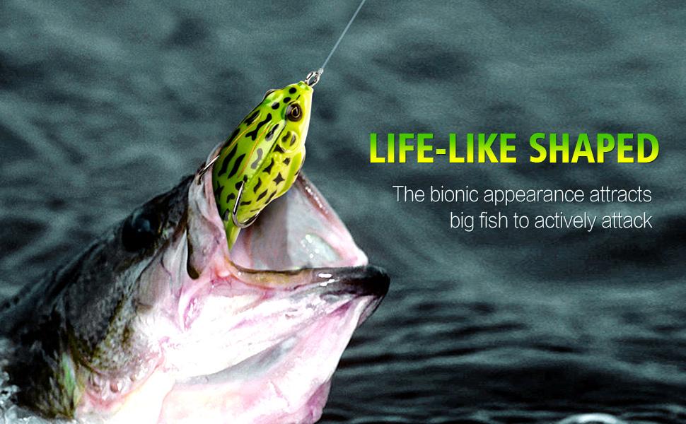 Extremely sharp hooks make it easier to pierce fish.