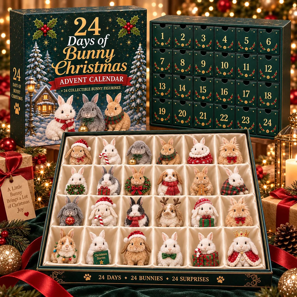 24 Days of Bunny Christmas Advent Calendar