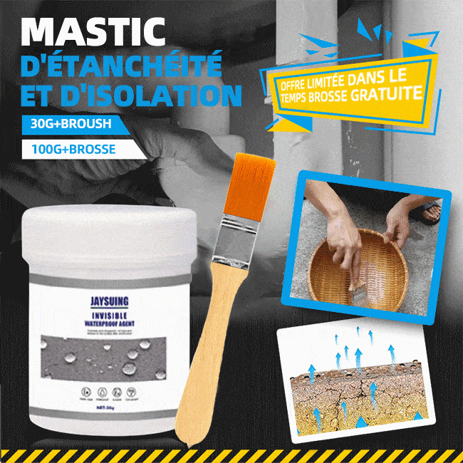Mastic isolant étanche (pinceaux sans cadeau)