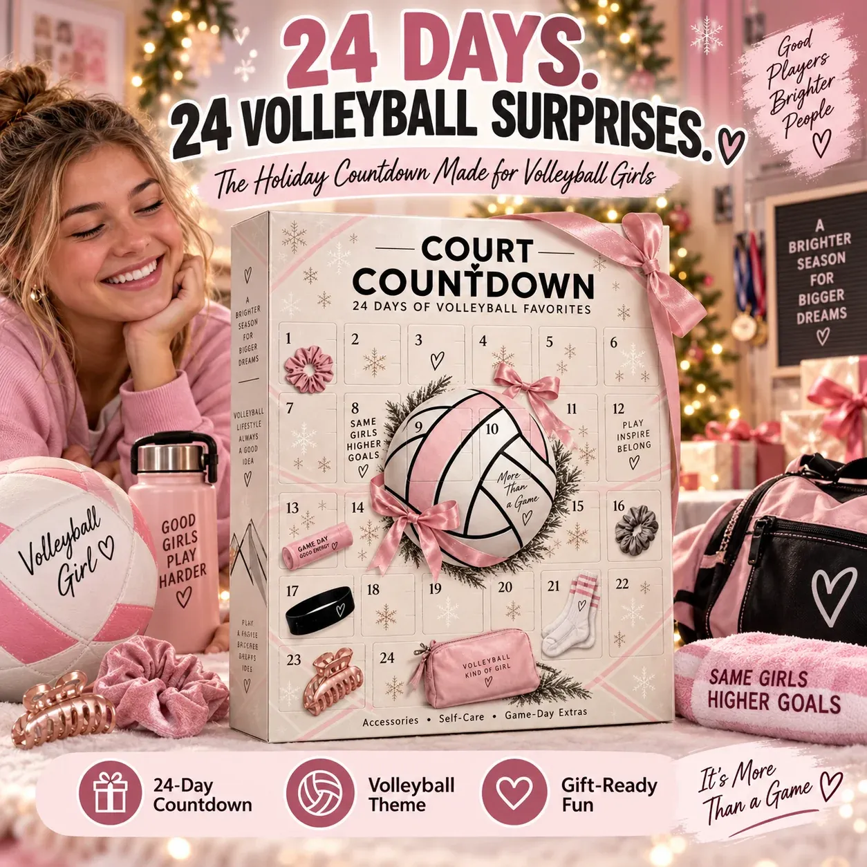 Volleyball advent calendar for girls