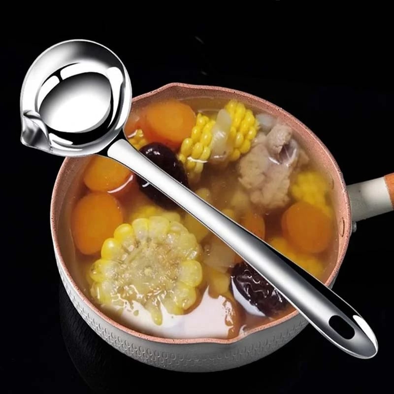 Stainless Steel Oil & Soup Separator Ladle detail
