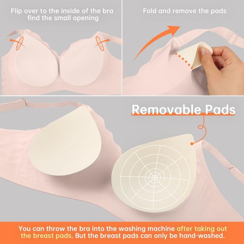 Product Introduction of OEAK Women Seamless Bras No Underwire Scalloped Push Up Bras Soft Wireless Comfort Bralettes Full Coverage Everyday Bra Womenswear Adjustable 9 Product Introduction of OEAK Women Seamless Bras No Underwire Scalloped Push Up Bras Soft Wireless Comfort Bralettes Full Coverage Everyday Bra Womenswear Adjustable 9