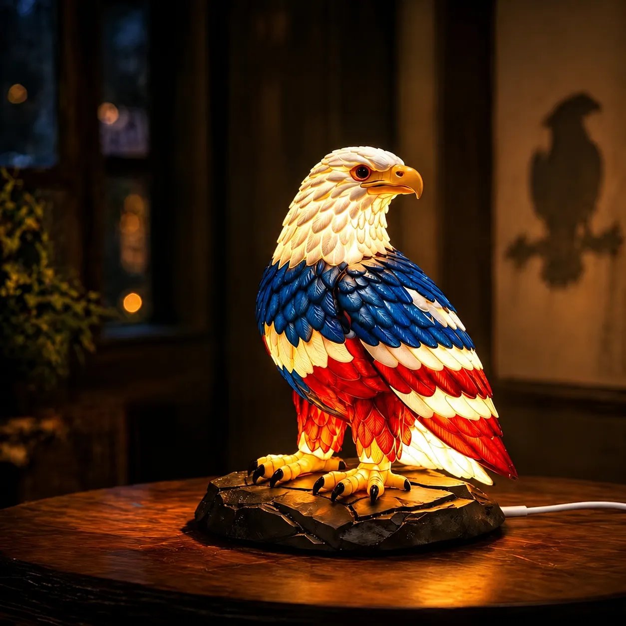 Package includes U.S. 250th eagle lamp