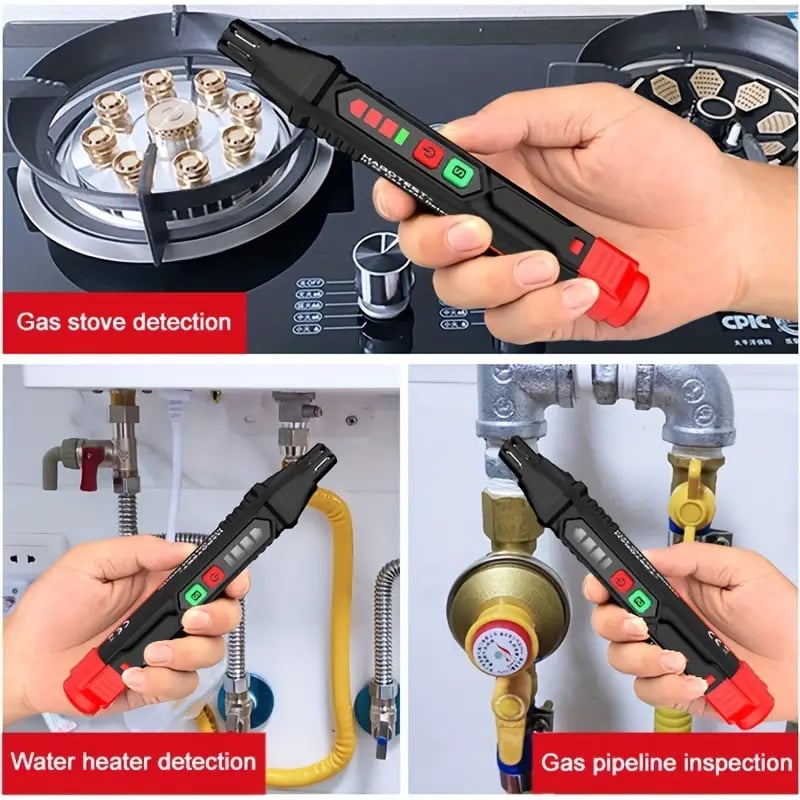 1pc portable gas leak detector easy to operate alarm combustible gas detector with sound and vision visual alarm for all types of flammable gases details 1