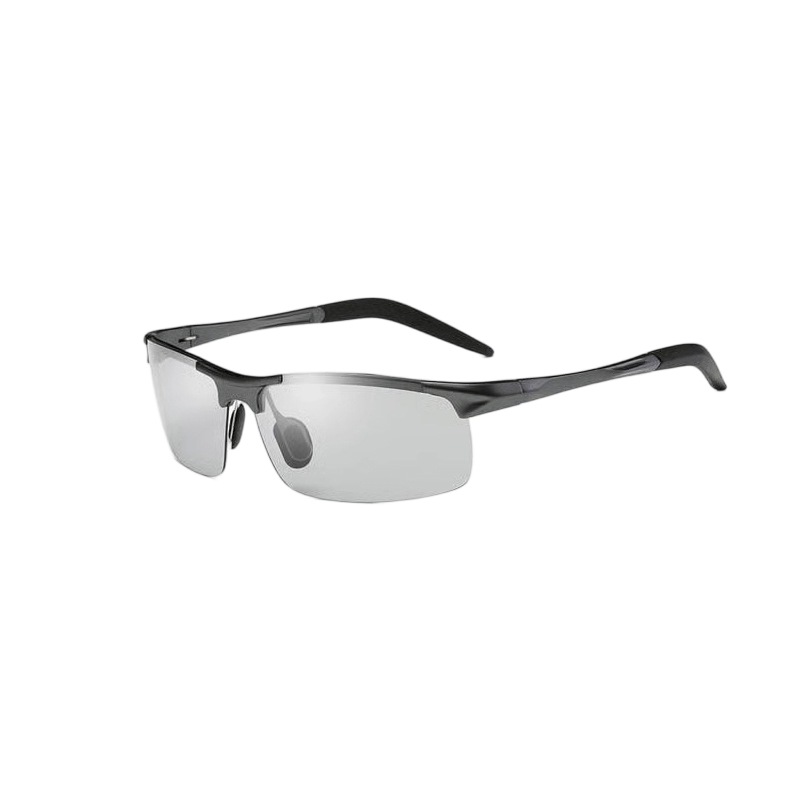 Photochromic Sunglasses with Anti-glare Polarized Lens - Black