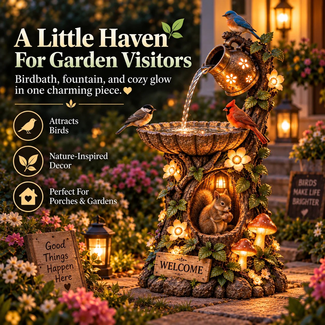A little haven for garden visitors