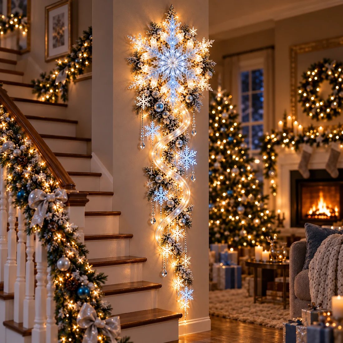 Winter wall decoration size comparison