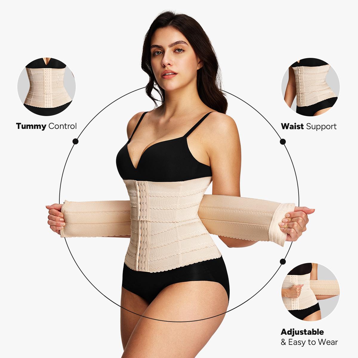 [MAX] Nebility Women's 2-Piece Sports Shapewear Set - Adjustable Waist Cincher & Breathable Sports Belt, Comfort Compression Activewear Basic Minimalist SpringStatements