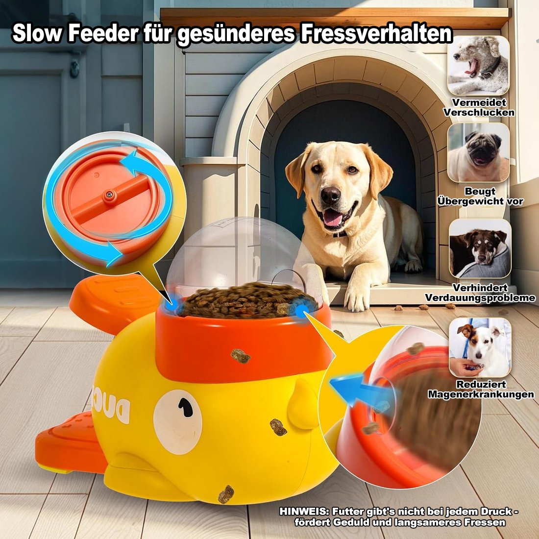 🔥LETZTER TAG 49% RABATT😺🐶 Katzen & Hunde, vereint im Spaß! — Interaktives Langsamfutter-Spiel