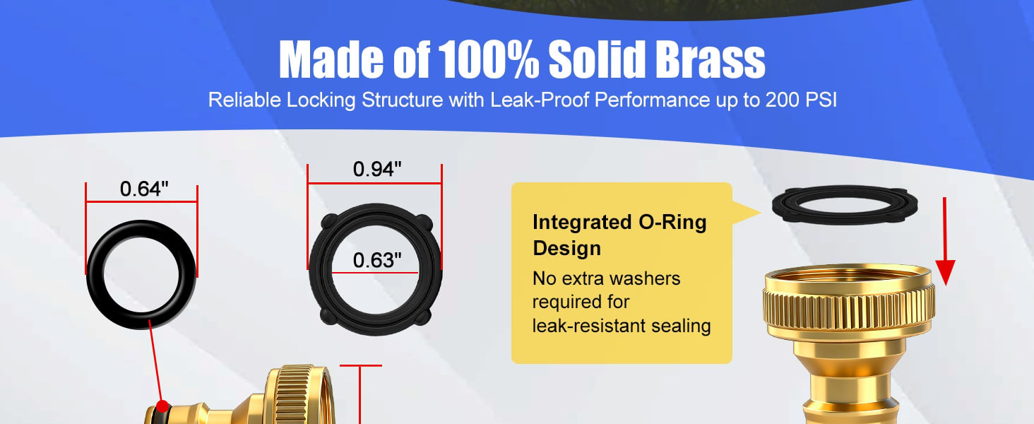 Garden Hose Quick Connect Fittings