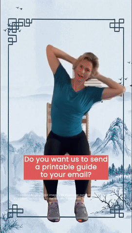 Chair Tai Chi Workout Chart for Seniors - Animated Preview