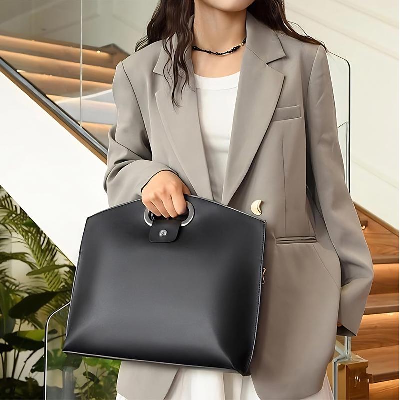 Oceantree 2PCS Laptop Bag for Women Handbag, Waterproof Leather 14-16In for Laptops and iPad Cases Macbook Cases, Work Tote Bag Briefcase Laptop purse