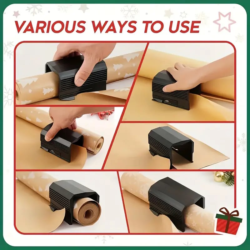 christmas gift wrapping paper cutter   blade manual cutting   diy scrapbooking portable slider paper trimmer birthday gifts home office battery free   precision Product details 2