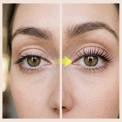 Lightweight curling and lengthening mascara