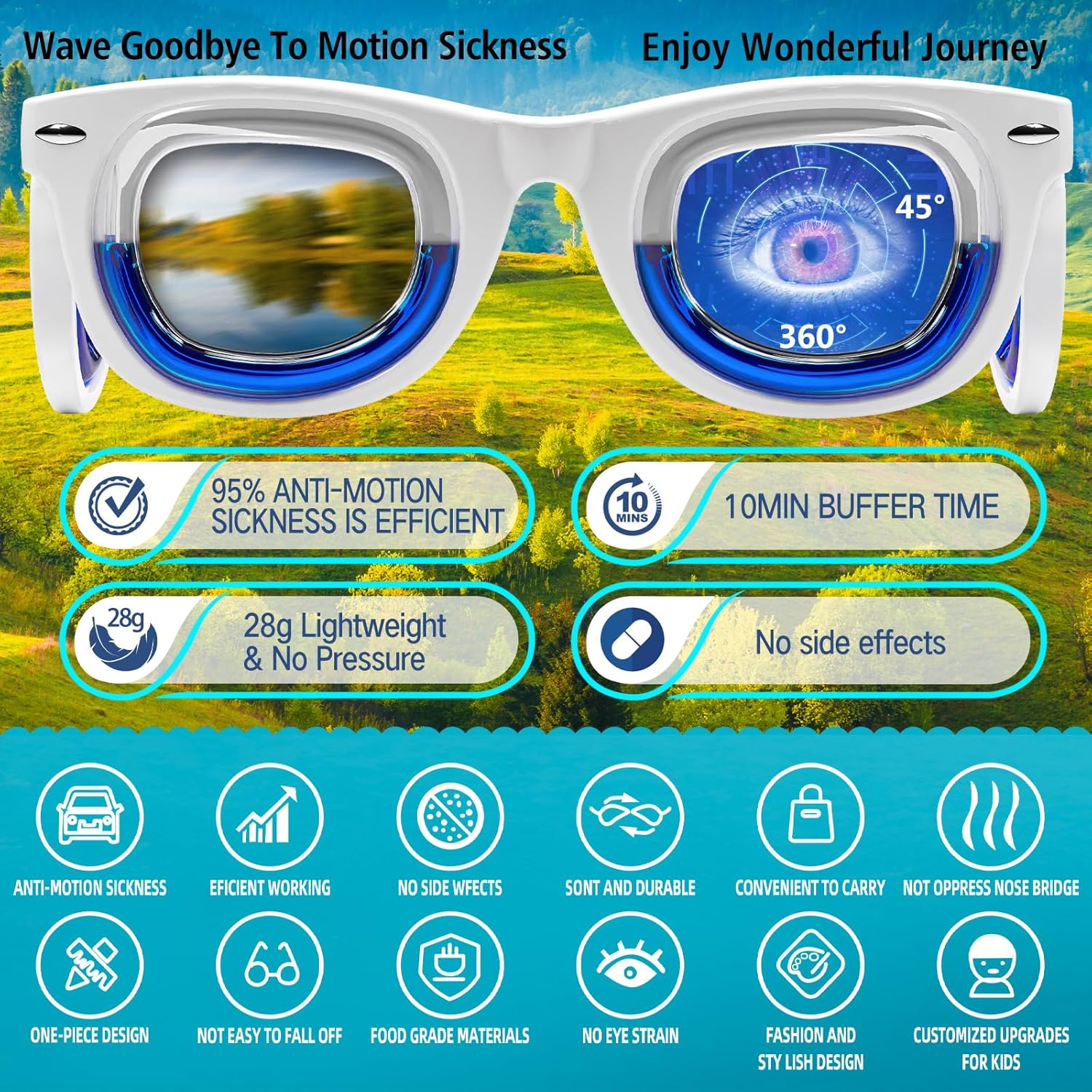 🔥LAST DAY 50% OFF -Hion Kids Anti-Motion Sickness Smart Glasses (for 3-8 Year Olds)