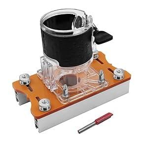 SnapFixMate 2 in 1 Invisible Fastener Slotting Bracket, Woodworking Router Base, Mortising Jig, Wood Trimmer Router Tool, Slotted Base & Fastening Bracket for 65mm Fixed Trimming Machine