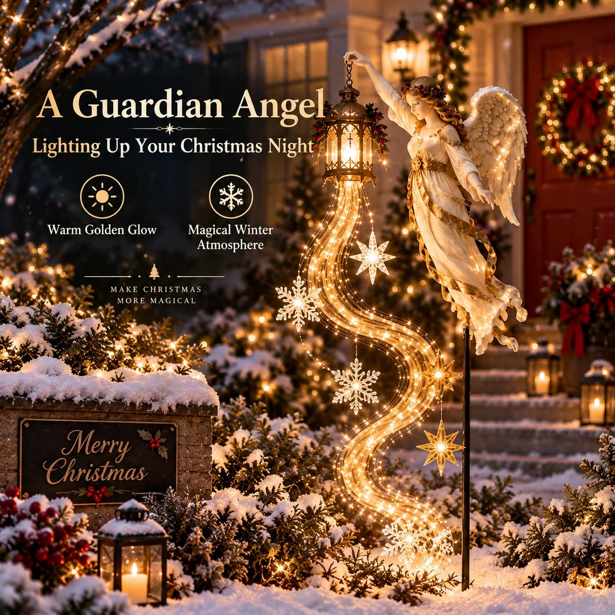 Guardian Angel Christmas Pathway Light