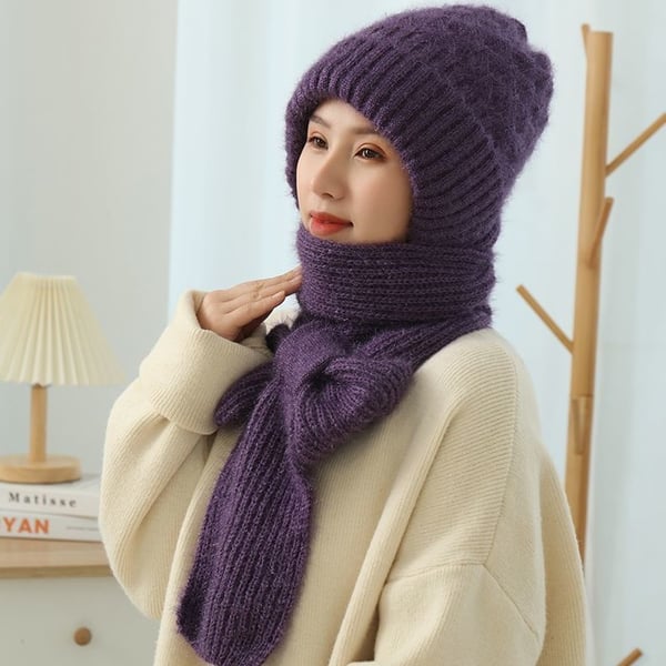 Knitted Hooded Scarf