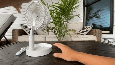 telescopic folding fan lifestyle