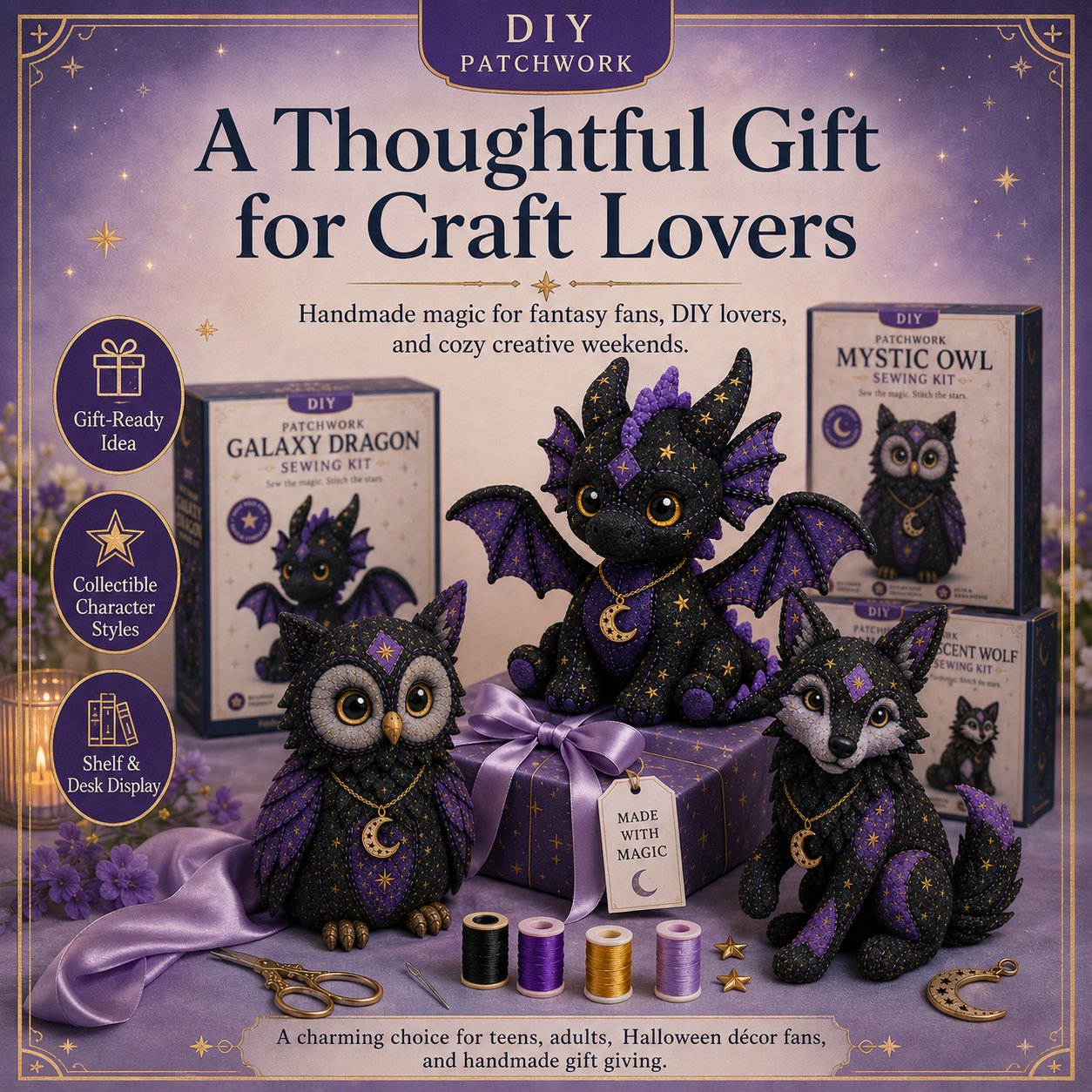 Create your own magical patchwork companion sewing kit