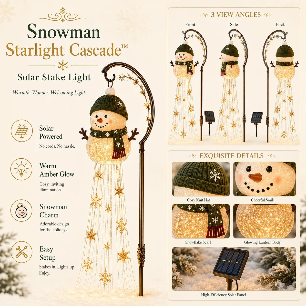 Snowman Starlight Cascade product details