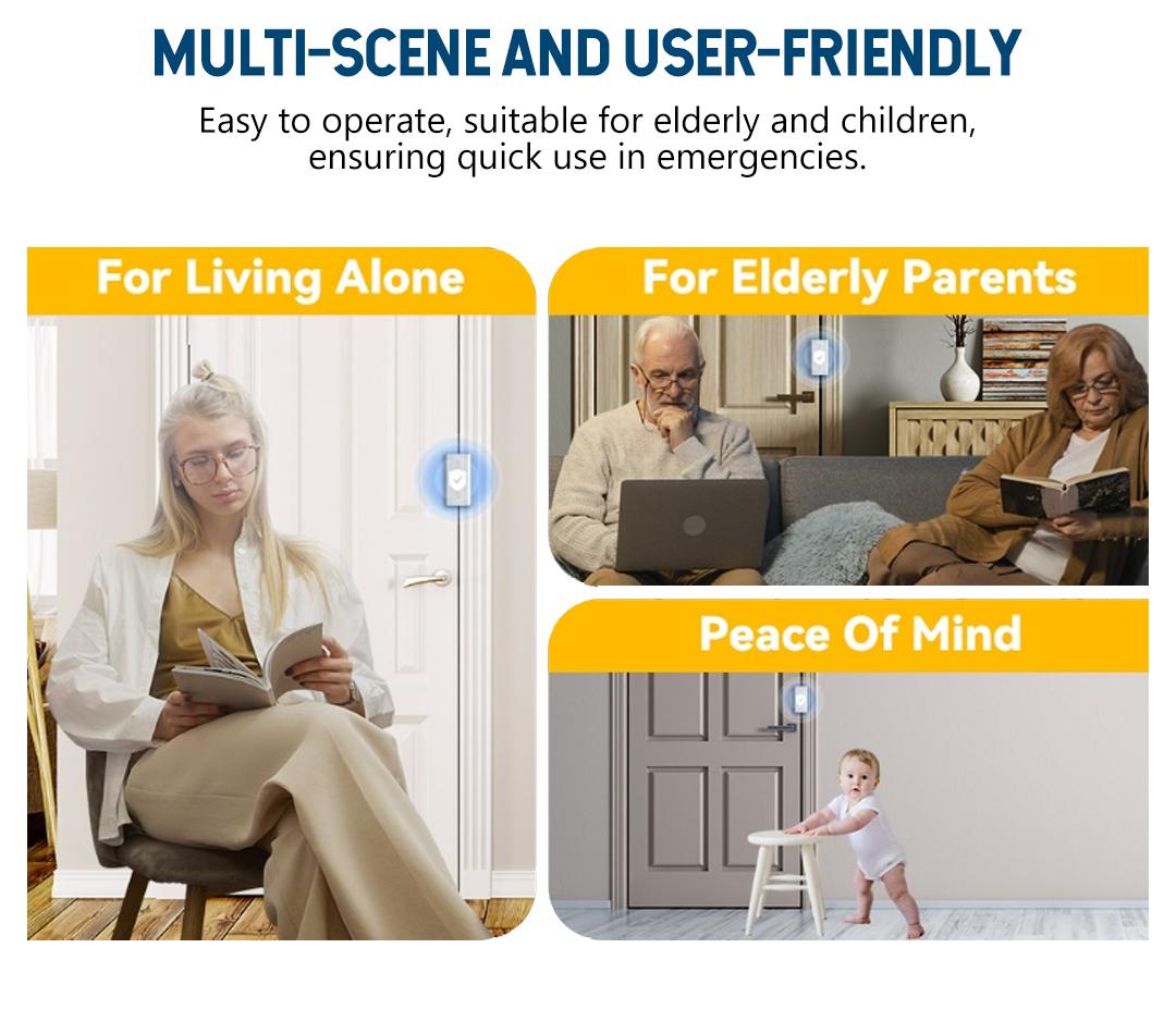 Aluminum Alloy 2-Pack Security Door Locks - Choose White/Black/Silver - Heavy-Duty Protection with Easy Installation & Universal Swing for Any Home/Apartment