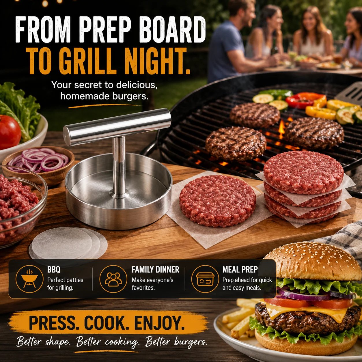 Ideal for BBQs