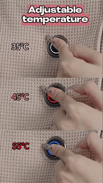 Large size heated wrap blanket