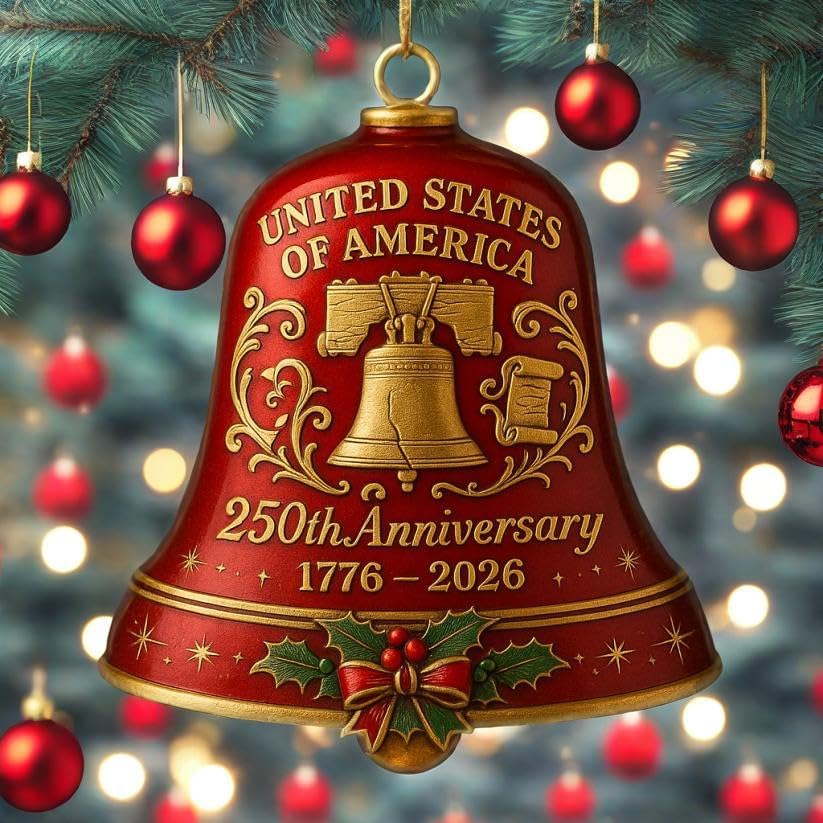 United States 250th Anniversary Bell Ornament