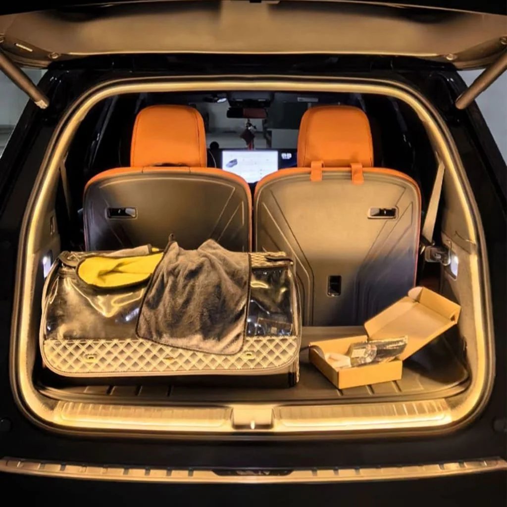 Automotive trunk ambient light demonstration