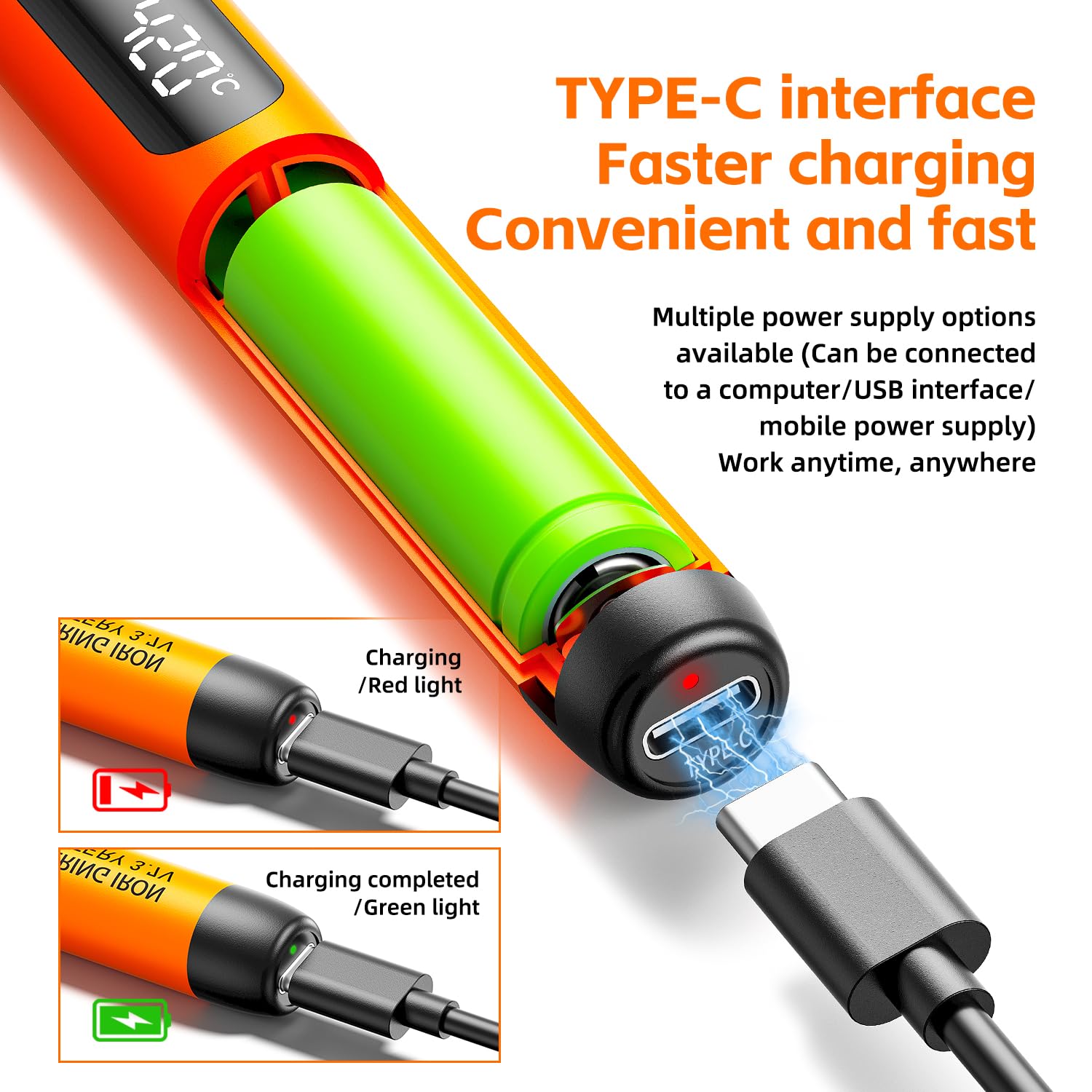 cordless soldering iron