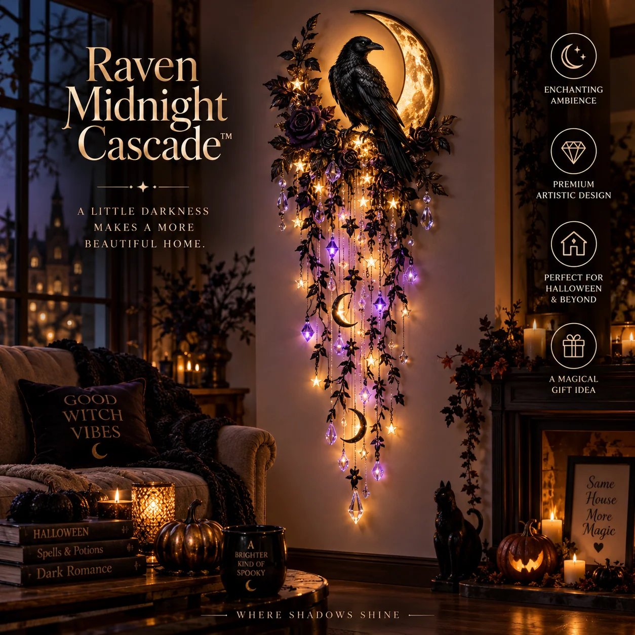 Raven Midnight Cascade