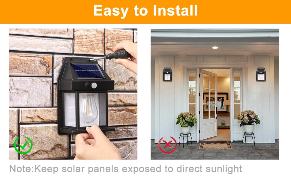 solar wall light outdoor